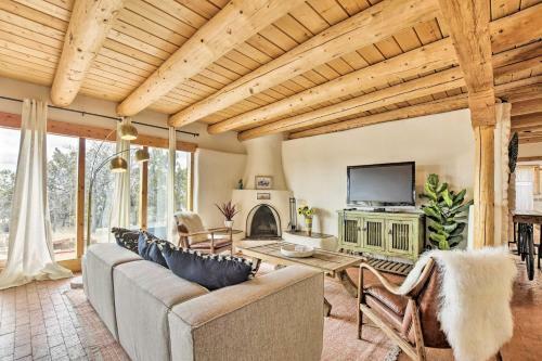 Authentic Santa Fe Adobe Home With Desert Views
