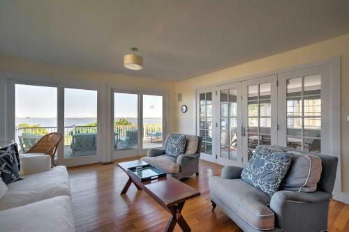 Luxe East Quogue Waterfront Home With Sandy Beach!