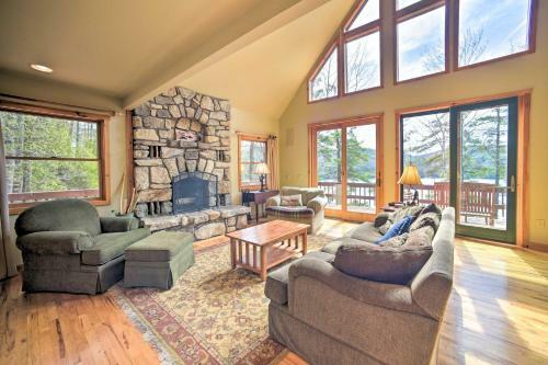 Adirondack Oasis Lake House With Dock And Deck!