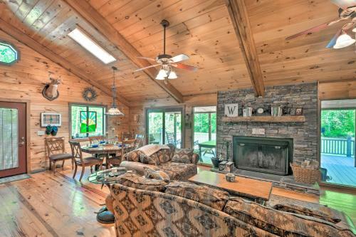 Riverfront Hayesville House With Spacious Deck!