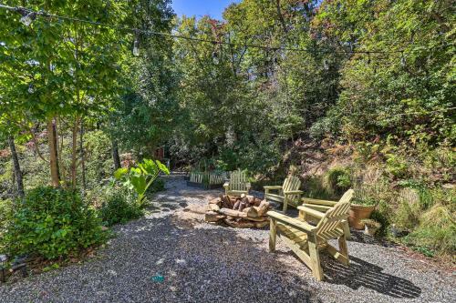 Mills River Forest Home Deck And Mountain View