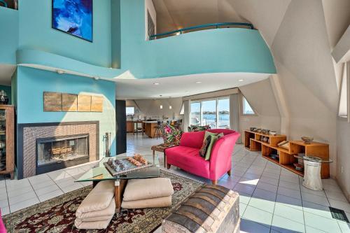 Atlantic Coast Dome Home Across From Sound With View