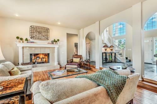 New Listing! Luxe Retreat With Game Room & Library Home
