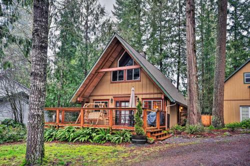 A-frame Abode In Mt Hood Area With Deck And Grill