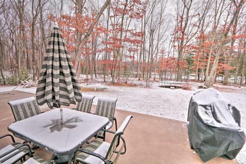 Waterfront Poconos Home With Dock And Game Room!
