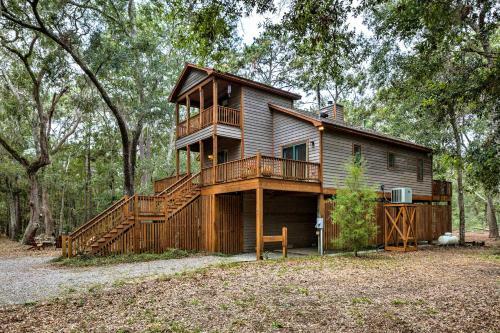 Private Edisto Island House With 3 Decks And Huge Yard