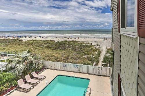 Apartamento Beachfront Myrtle Beach Condo With Patioandpool Access