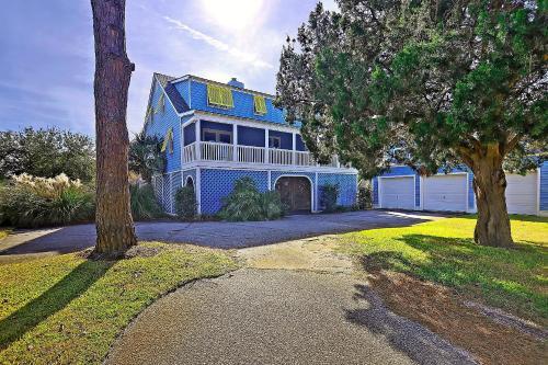 Charming Beach Home With Balconies & Lush Yard Home