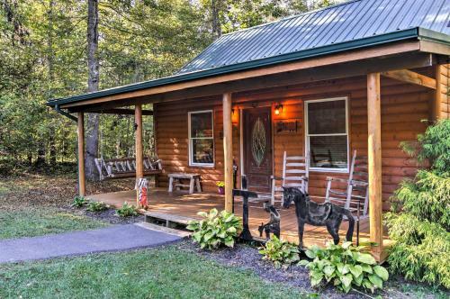Smoky Mountain Rustic Log Cabin With Furnished Patio!