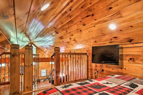 Explore Pigeon Forge Charming Cabin With Hot Tub!