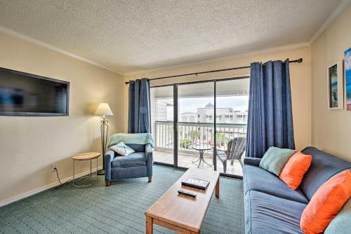 Apartamento Bright Oceanview Galveston Condo With Balcony And Pool