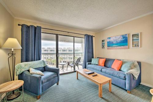 Apartamento Bright Oceanview Galveston Condo With Balcony And Pool