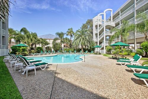 Apartamento Bright Oceanview Galveston Condo With Balcony And Pool