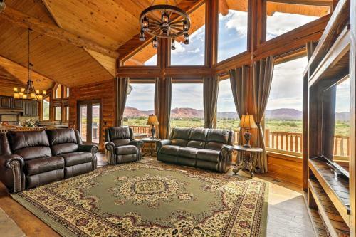 Kanab Cabin With Hot Tub, Fire Pit And Panoramic Views!