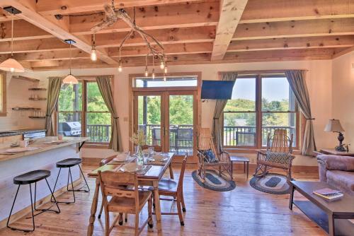 Timber Frame Cabin With South Holston Lake Views