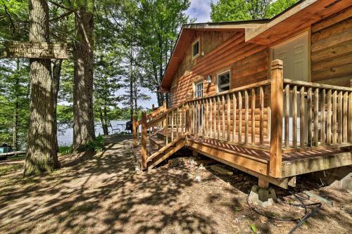 Burns Lake Cabin With Dock, Fire Pit, Rowboat And More!