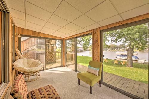 Rock River Waterfront Cabin Dock And Game Room