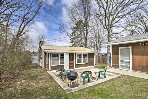 Lakefront 1930s Log Cabin With Dock And Fire Pit