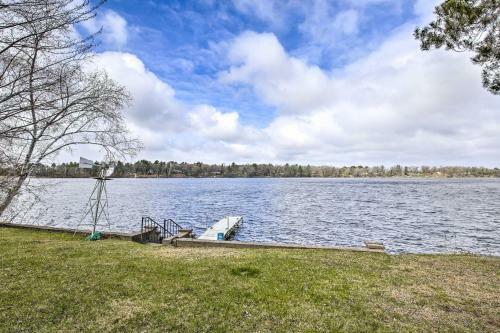 Lakefront 1930s Log Cabin With Dock And Fire Pit