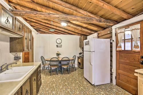 Lakefront 1930s Log Cabin With Dock And Fire Pit