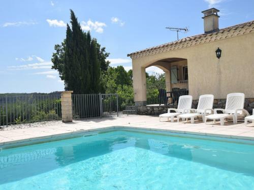 Tranquil Holiday Home In Les Vans, Ardeche With Pool