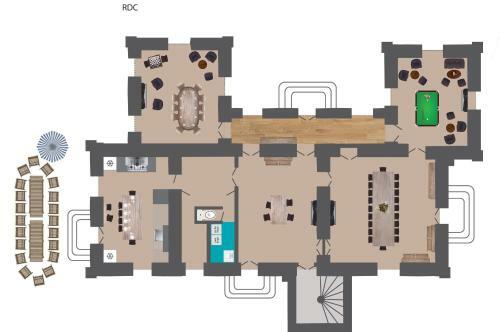 Vescours Chateau Sleeps 20 Pool Wifi