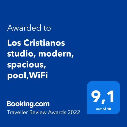 Apartamento Los Cristianos Studio, Modern, Spacious, Pool,wifi