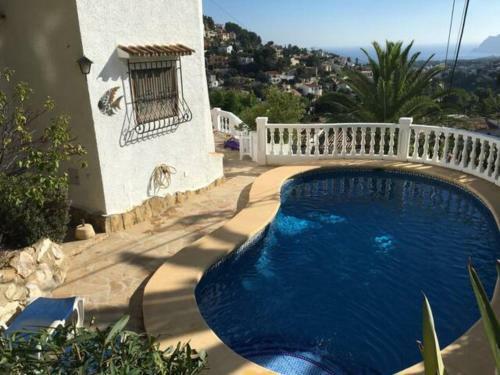 Charming Villa In Montemar With Private, Heated Pool And Sea Views