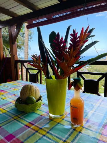 Les Lodges Les Hauts de Deshaies Bungalow Grenadine