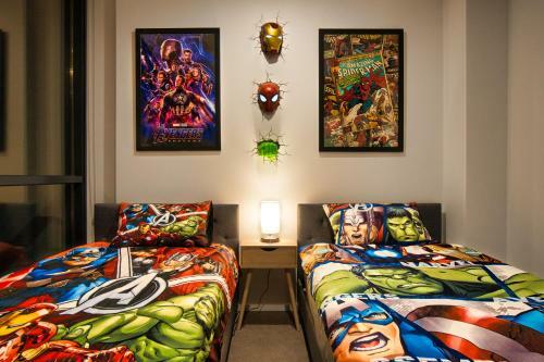 Apartamento Dc Vs Marvel Theme Ft Arcade Machine Pool Gym Spa Sauna Bbq