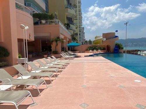 Beachfront Apartment In Acapulco, Ideal For Vacation Or Remote Working
