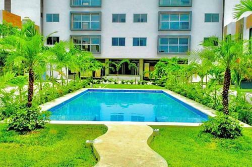 Apartamento Elegante Casa Hermosa En Residencial Con Alberca