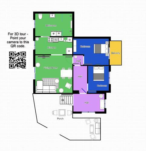 Aday - 2 Bedroom Apartment With Patio