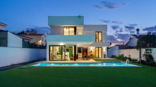 Villa Chalet Con Piscina Spa, Jardin Y Cancha de Basket