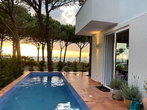 Beachfront Villa In Qerret Beach With A Private Pool