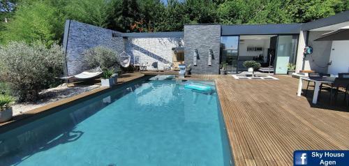 Apartamento Sky House Agen Spa Jacuzzi Sauna Hammam Piscine