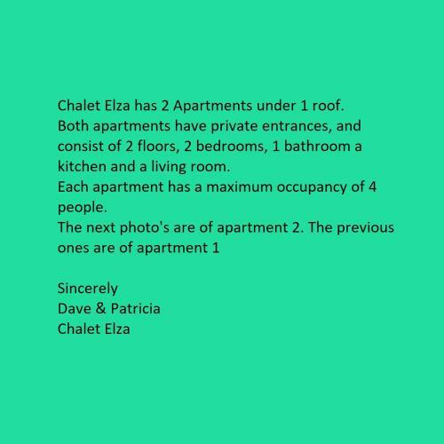 Apartamento Chalet Elza