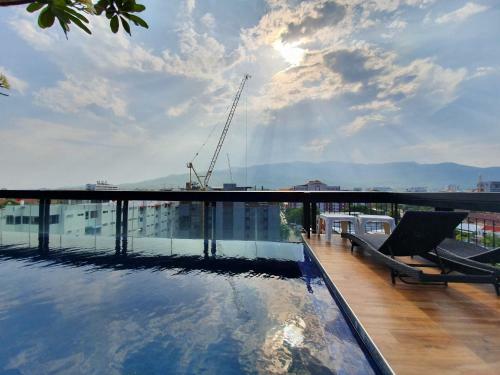 Apartamento Nimman Center Mountain View +rooftop Pool607