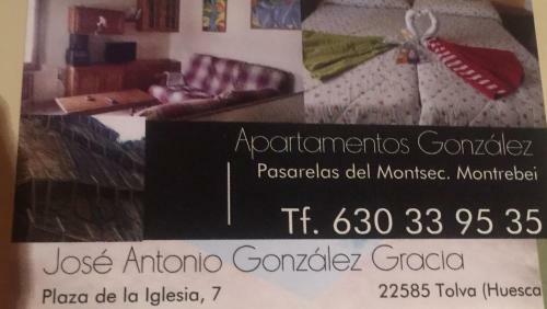 Apartamento Gonz�lez Montsec Montrebei