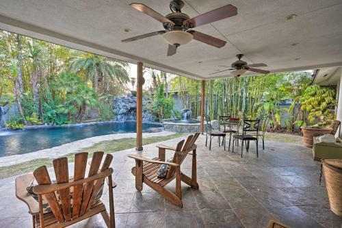 Bakersfield Oasis Sweet Tropical Pool Setup!