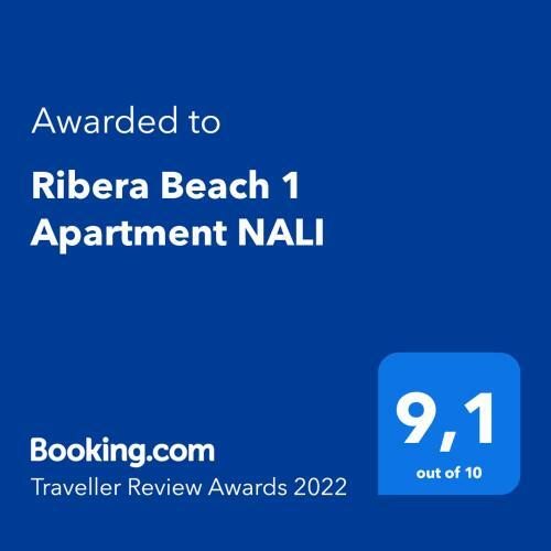 Ribera Beach 1 Apartment Nali