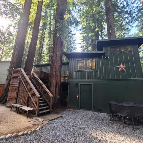 Dhyana Redwoods Fire Table Nearby River Access Ping Pong & Arcade Games
