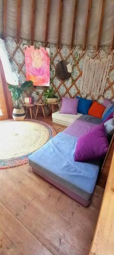 The Mongolian Yurt In The Village