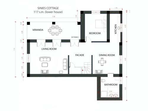 Apartamento Sinies Cottage