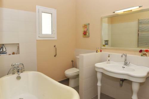 House With Panoramic View Magical Sunset In Syros