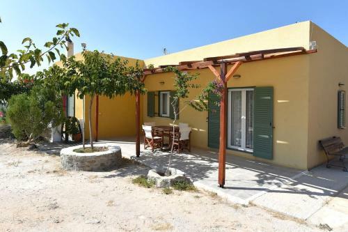 House With Panoramic View Magical Sunset In Syros