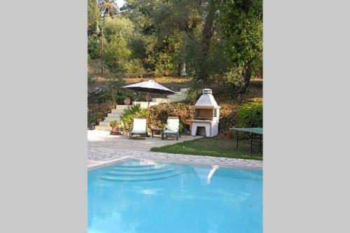 Gastouri Villa Pascalia With Pool And Views