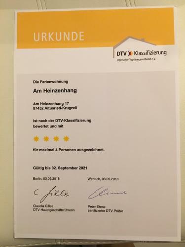 Apartamento Ferienwohnung Am Heinzenhang