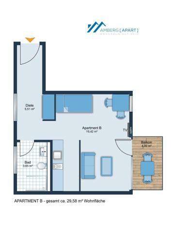 Apartamento Amberg [apart] - Wohnraum Auf Zeit