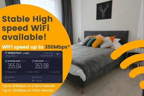 Comfy 2 Room Apartment - Free Parking - 350mbps Wifi - Netflix